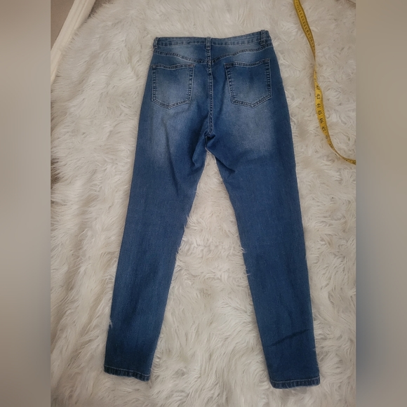 Hayden Los Angeles, Womans Jeans Decorated Faux Pearl/Bead Sz M - Picture 8 of 8